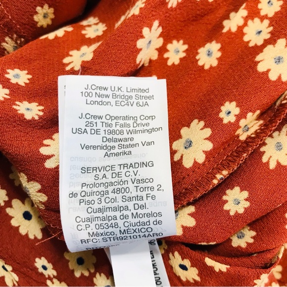 Madewell Floral Wrap Front V Neck Romper Sz 4 - Picture 9 of 10